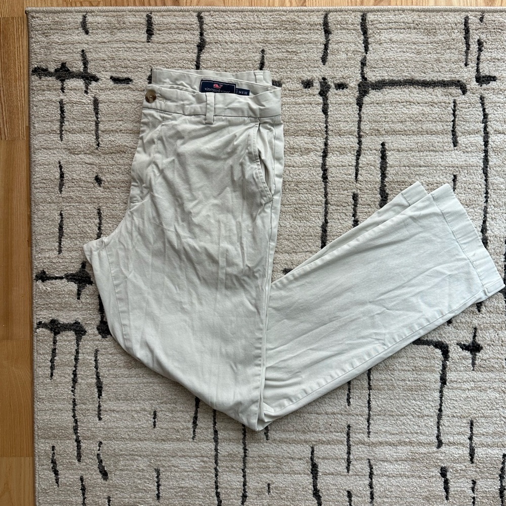 Cream Vineyard Vines Breaker Pants